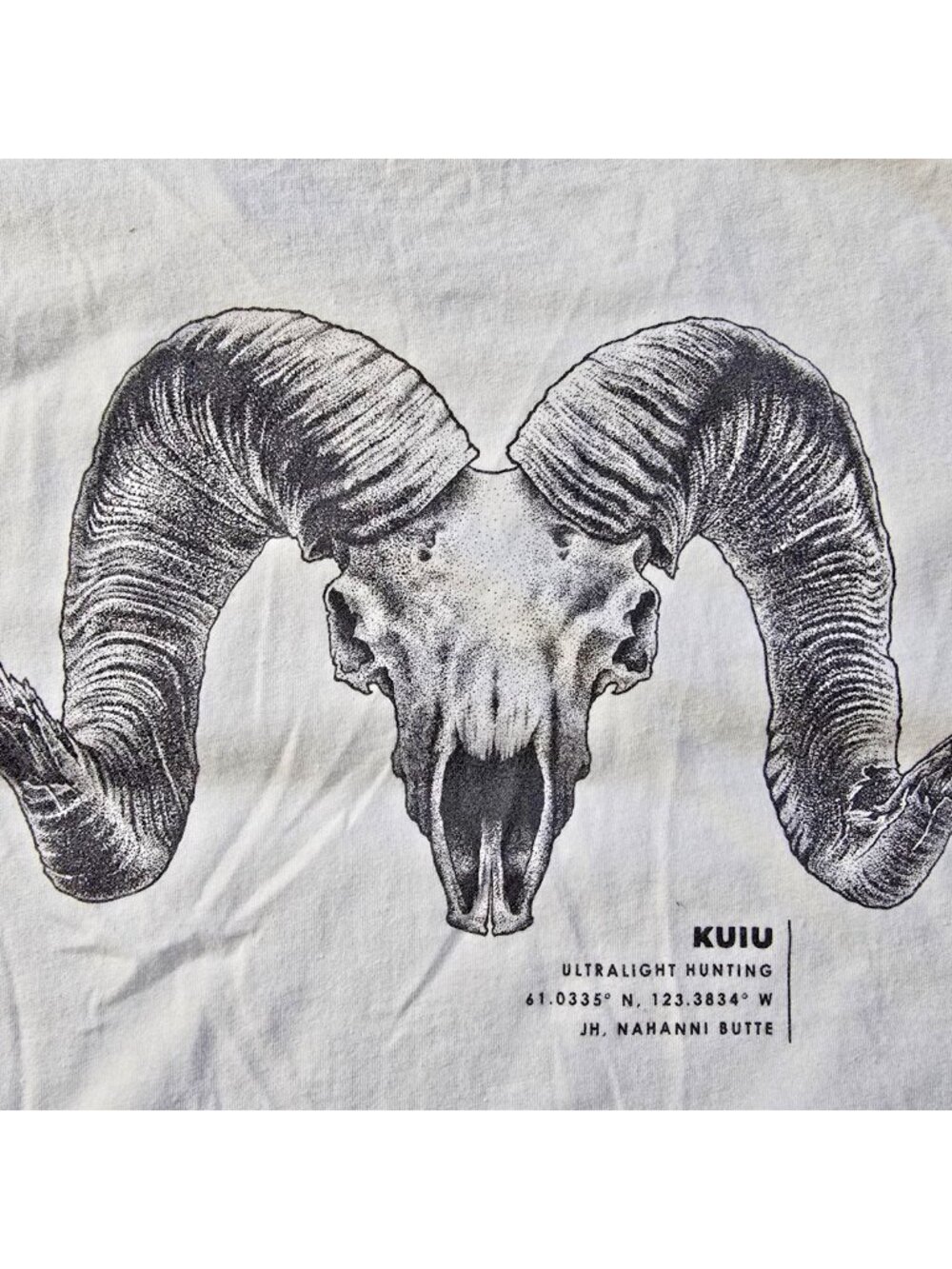 KUIU Ultralight Hunting T-Shirt Men’s XL | Ram Logo Graphic Tee White Outdoors - Picture 9 of 11